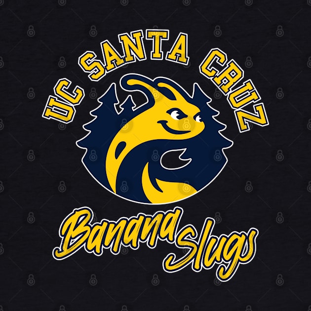 UC Santa Cruz Banana Slugs by mediokerstudio_